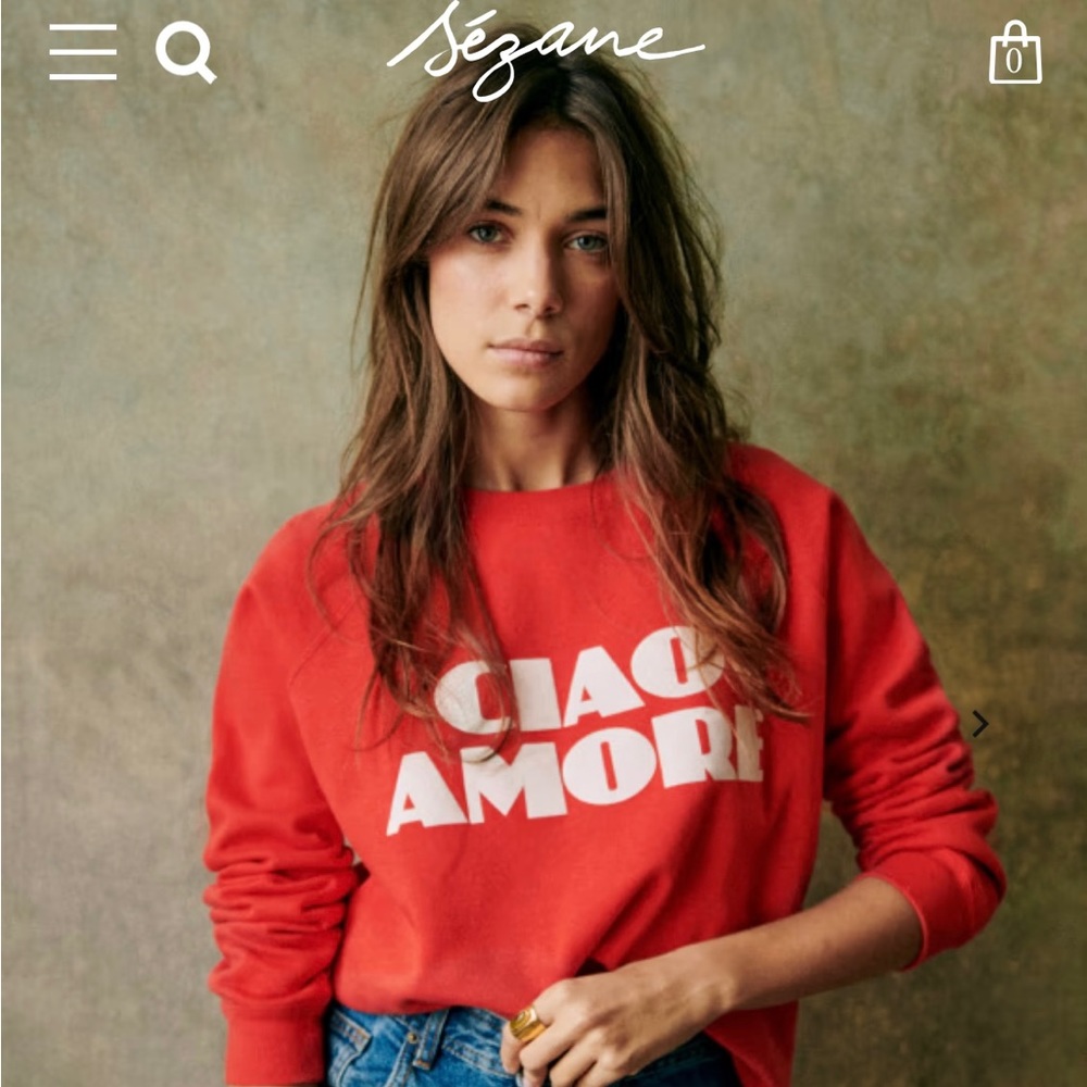 Sézane Ciao Amore Sweatshirt